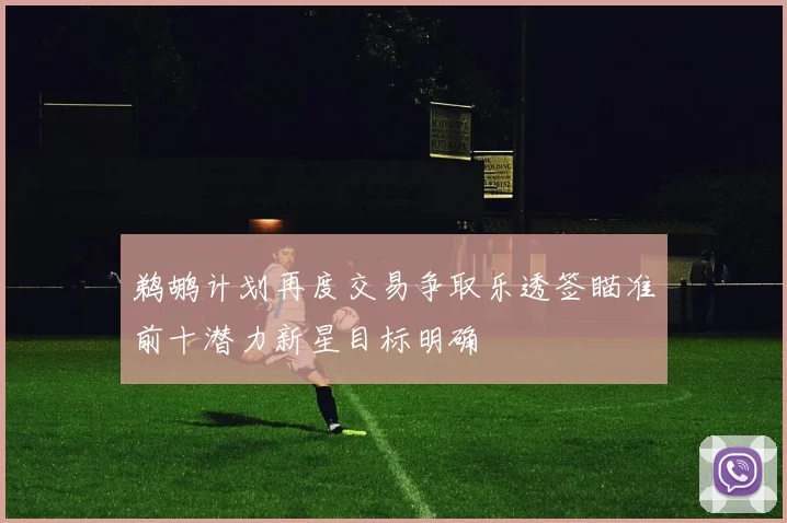 鹈鹕计划再度交易争取乐透签瞄准前十潜力新星目标明确